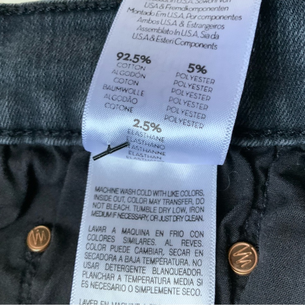 MOTHER Jeans Insider Crop Dancing in the Dark Gray Size 28 - Picture 10 of 13